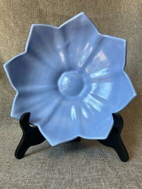 Vintage Camark Art Pottery studio pottery bowl Camden, Arkansas USA French Blue